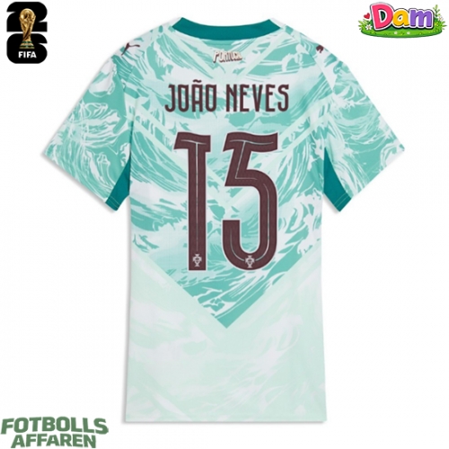Portugal Joao Neves #15 Bortatröja Kvinnor VM 2026 Kortärmad